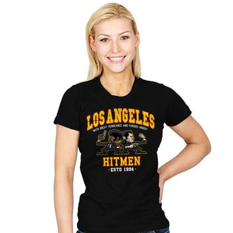 L.A. Hitmen - Womens T-Shirts RIPT Apparel Small / Black
