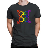 L.O.V.E. - Pride - Mens Premium T-Shirts RIPT Apparel Small / Heavy Metal