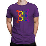 L.O.V.E. - Pride - Mens Premium T-Shirts RIPT Apparel Small / Purple Rush