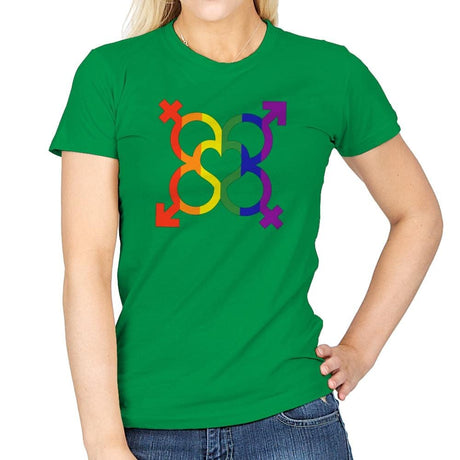 L.O.V.E. - Pride - Womens T-Shirts RIPT Apparel Small / Irish Green