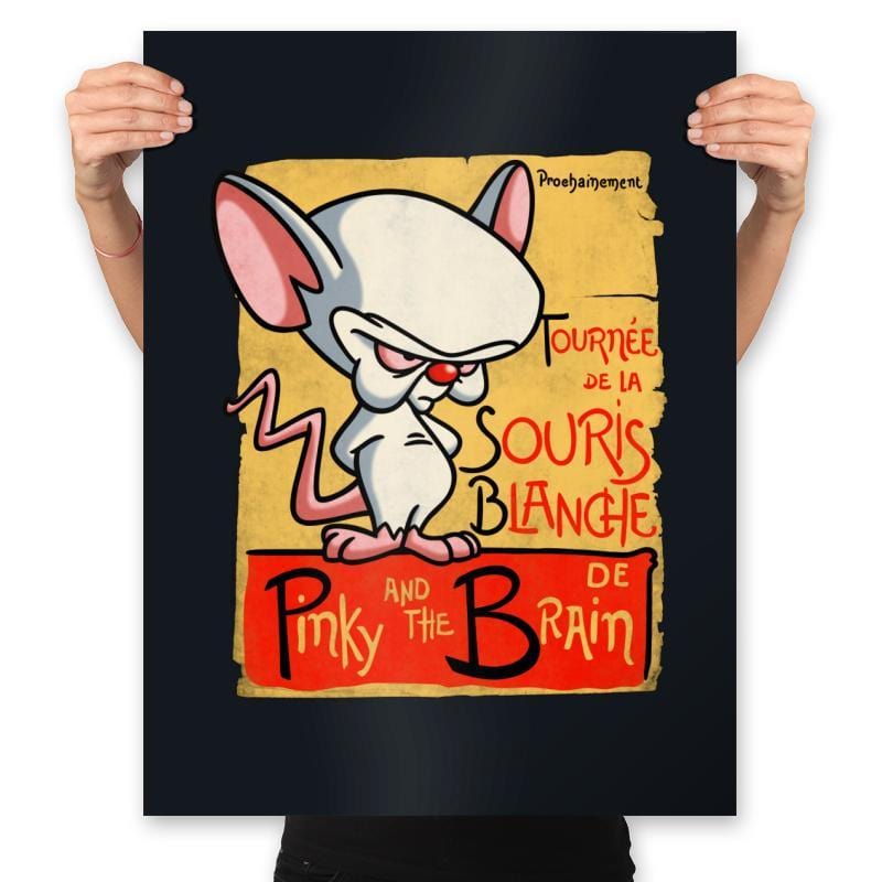 La Souris Blanche - Prints Posters RIPT Apparel 18x24 / Black