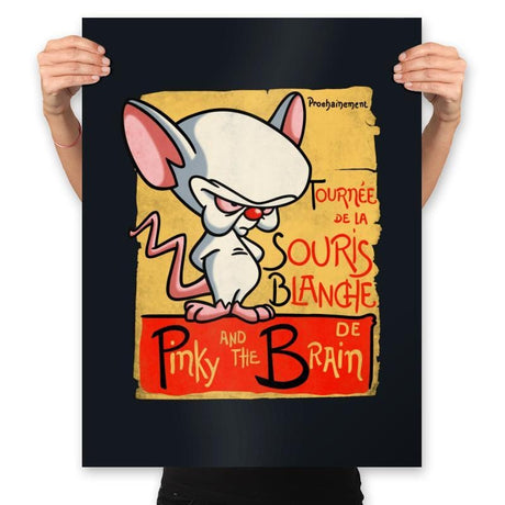 La Souris Blanche - Prints Posters RIPT Apparel 18x24 / Black