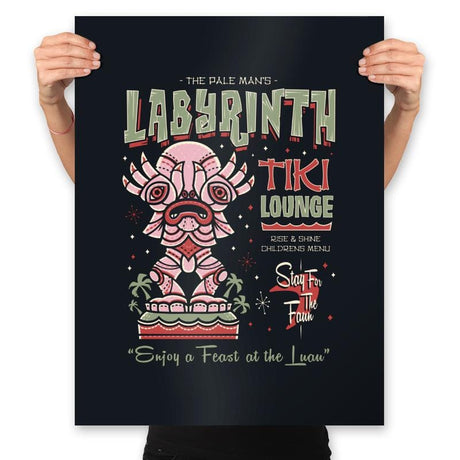 Labyrinth Tiki Lounge - Prints Posters RIPT Apparel 18x24 / Black
