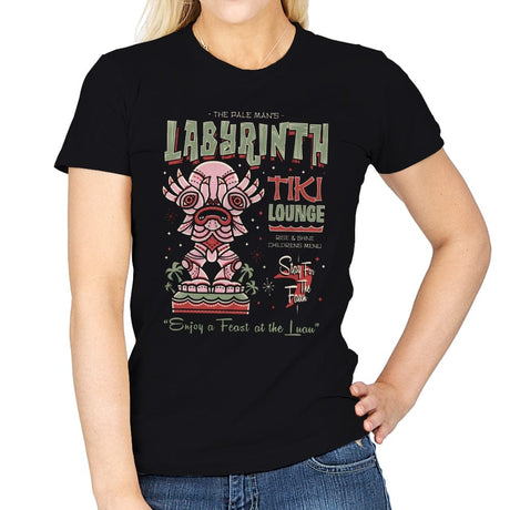 Labyrinth Tiki Lounge - Womens T-Shirts RIPT Apparel Small / Black