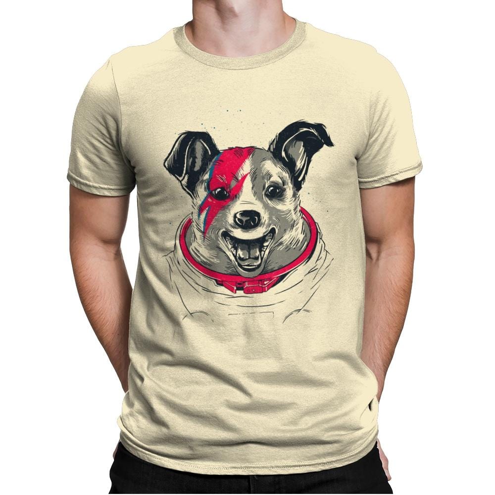 Laika Stardust - Mens Premium T-Shirts RIPT Apparel Small / Natural