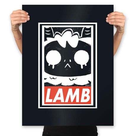 Lamb - Prints Posters RIPT Apparel 18x24 / Black