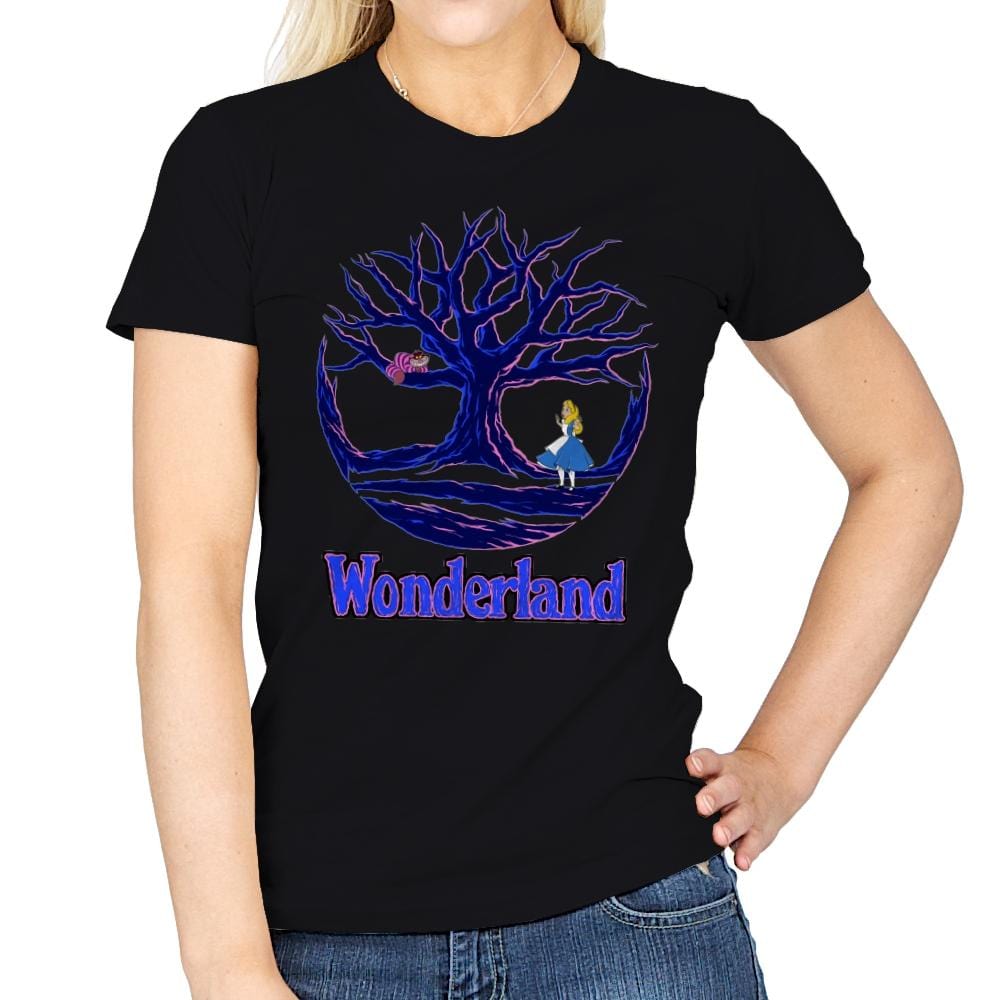 Land of Wonder - Womens T-Shirts RIPT Apparel Small / Black