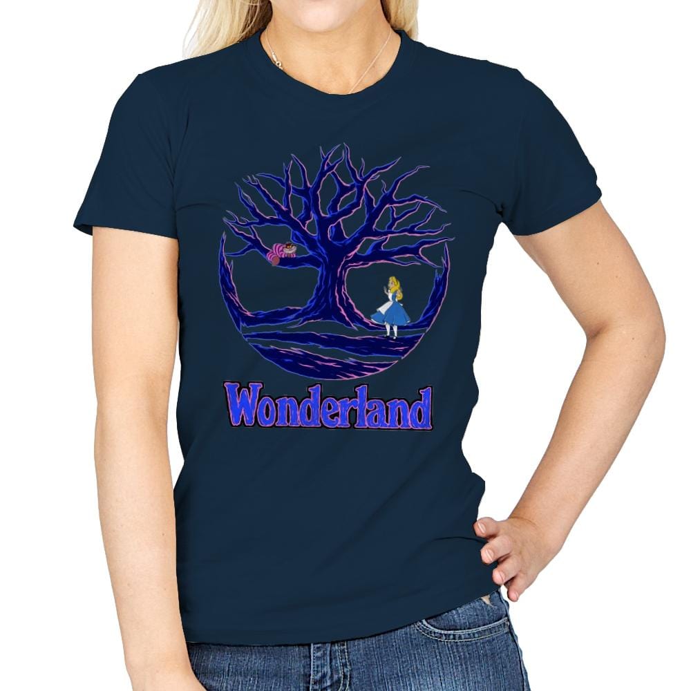 Land of Wonder - Womens T-Shirts RIPT Apparel Small / Navy