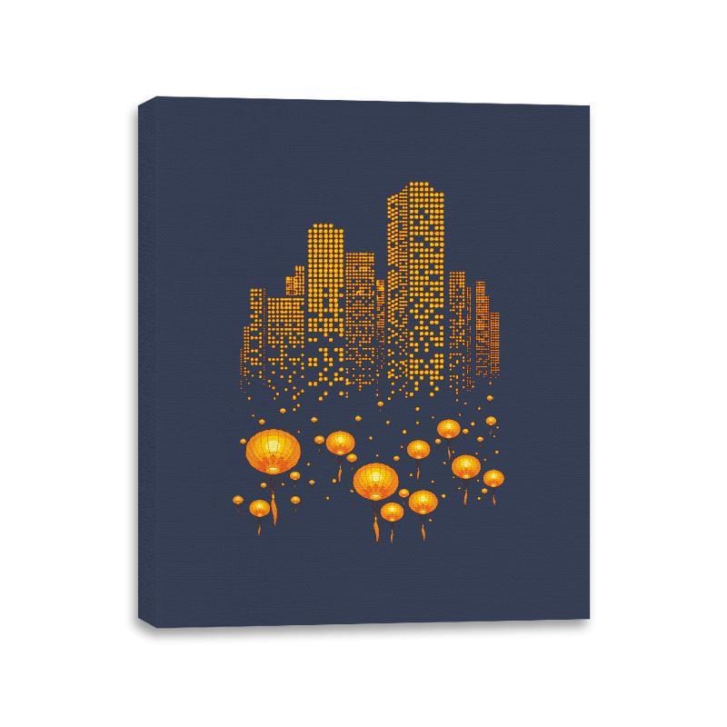 Lantern City - Canvas Wraps Canvas Wraps RIPT Apparel 11x14 / Navy