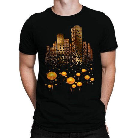 Lantern City - Mens Premium T-Shirts RIPT Apparel Small / Black