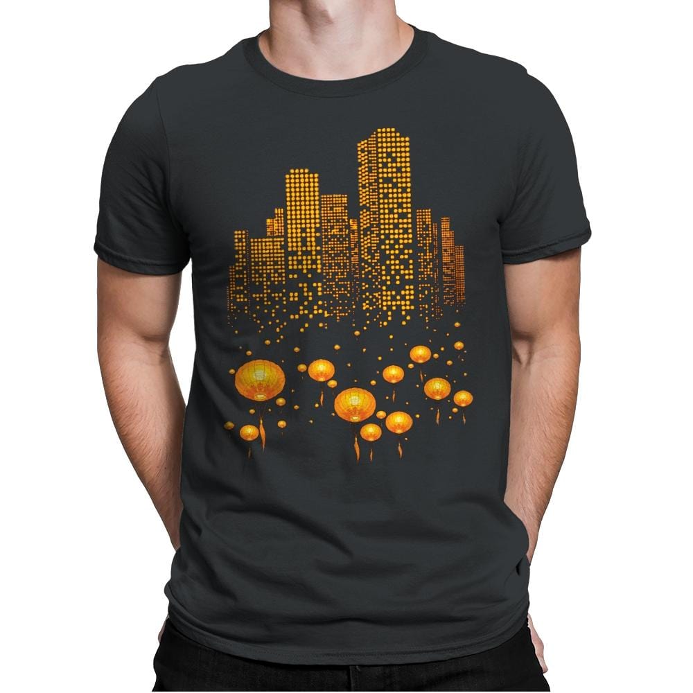 Lantern City - Mens Premium T-Shirts RIPT Apparel Small / Heavy Metal