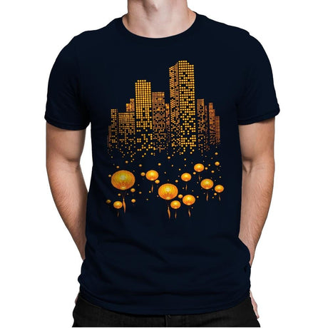 Lantern City - Mens Premium T-Shirts RIPT Apparel Small / Midnight Navy