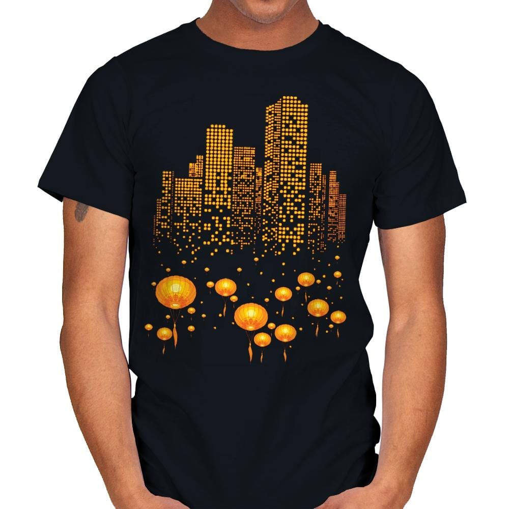 Lantern City - Mens T-Shirts RIPT Apparel Small / Black