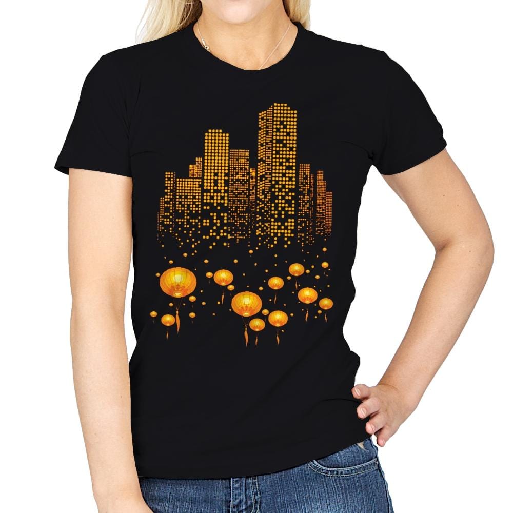 Lantern City - Womens T-Shirts RIPT Apparel Small / Black