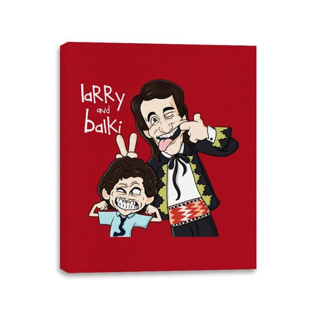 Larry y Balki - Canvas Wraps Canvas Wraps RIPT Apparel 11x14 / Red