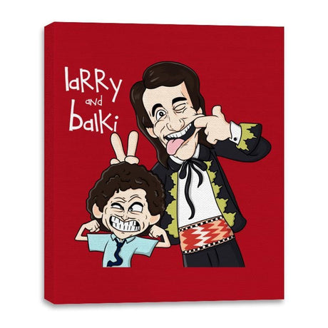 Larry y Balki - Canvas Wraps Canvas Wraps RIPT Apparel 16x20 / Red
