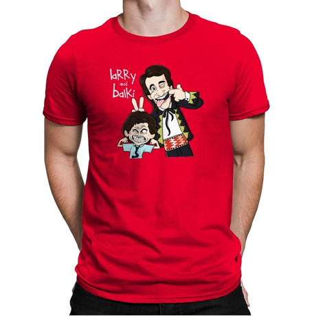 Larry y Balki - Mens Premium T-Shirts RIPT Apparel Small / Red
