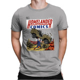 Laser Eyes Comics - Mens Premium T-Shirts RIPT Apparel Small / Light Grey