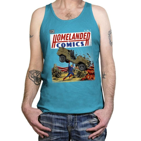 Laser Eyes Comics - Tanktop Tanktop RIPT Apparel