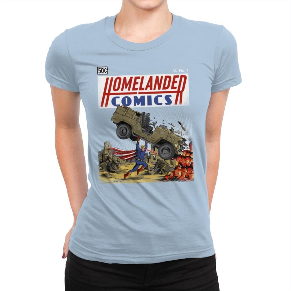 Laser Eyes Comics - Womens Premium T-Shirts RIPT Apparel Small / Cancun