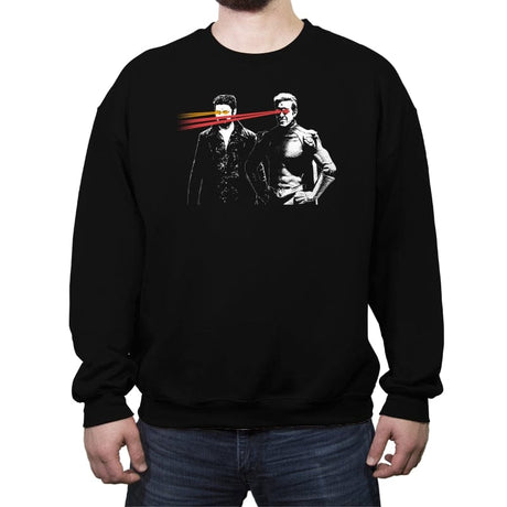 Laser Fiction - Crew Neck Sweatshirt Crew Neck Sweatshirt RIPT Apparel Small / Black