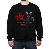 Laser Lips  - Crew Neck Sweatshirt Crew Neck Sweatshirt RIPT Apparel