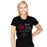 Laser Lips  - Womens T-Shirts RIPT Apparel Small / Black