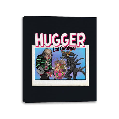 Last Christmas I Gave You My Hugger - Canvas Wraps Canvas Wraps RIPT Apparel 11x14 / Black