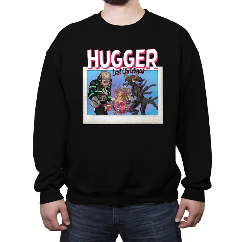 Last Christmas I Gave You My Hugger - Crew Neck Sweatshirt Crew Neck Sweatshirt RIPT Apparel Small / Black