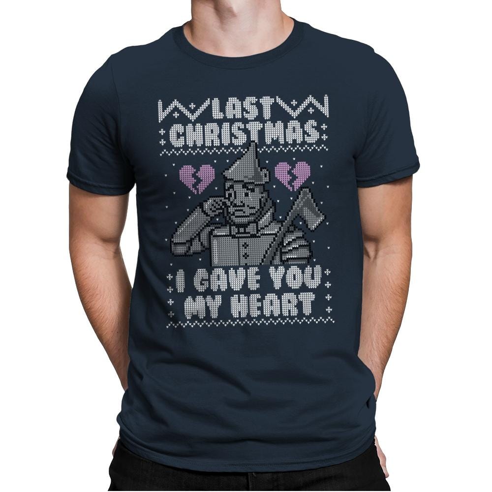 Last Christmas! - Ugly Holiday - Mens Premium T-Shirts RIPT Apparel Small / Indigo