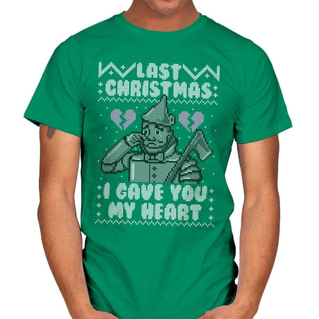 Last Christmas! - Ugly Holiday - Mens T-Shirts RIPT Apparel Small / Kelly Green