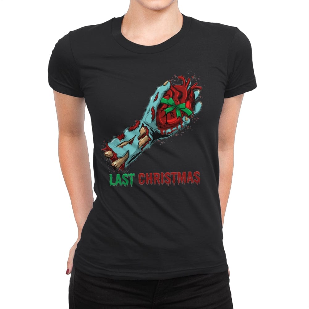 Last Christmas - Womens Premium T-Shirts RIPT Apparel Small / Black