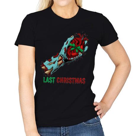Last Christmas - Womens T-Shirts RIPT Apparel Small / Black