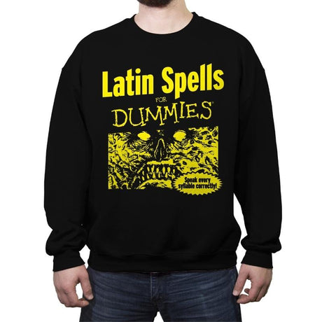 Latin Spells for Dummies - Crew Neck Sweatshirt Crew Neck Sweatshirt RIPT Apparel