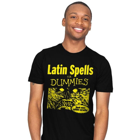 Latin Spells for Dummies - Mens T-Shirts RIPT Apparel Small / Black