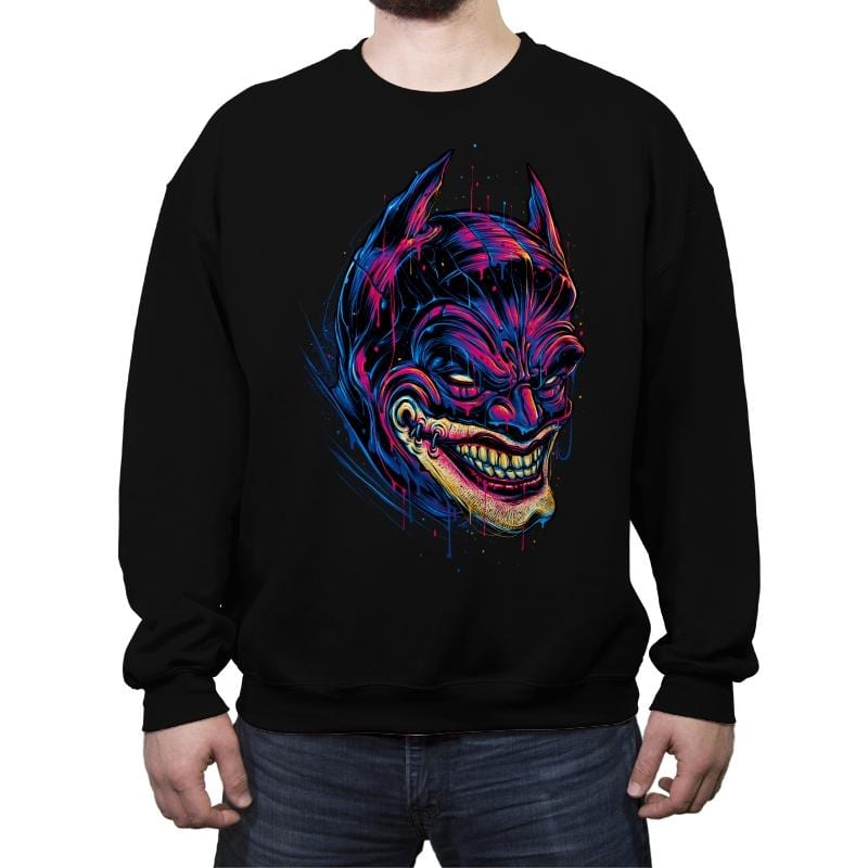 Laughing Justice  - Crew Neck Sweatshirt Crew Neck Sweatshirt RIPT Apparel Small / Black
