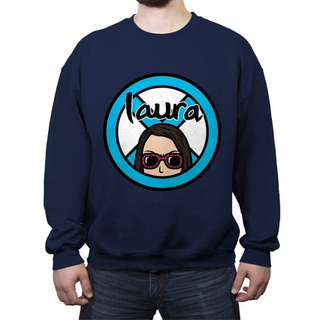 Laura - Crew Neck Sweatshirt Crew Neck Sweatshirt RIPT Apparel Small / Navy