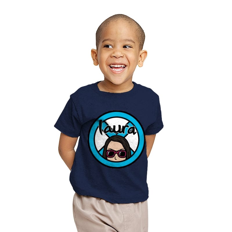 Laura - Youth T-Shirts RIPT Apparel X-small / Navy