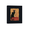 Le Chat Noir de Schrödinger - Canvas Wraps Canvas Wraps RIPT Apparel 8x10 / Black
