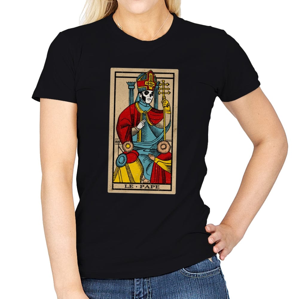 Le Pape Emeritus Tarot Card - Womens T-Shirts RIPT Apparel Small / Black