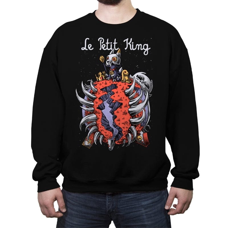 Le Petit Owl King - Crew Neck Sweatshirt Crew Neck Sweatshirt RIPT Apparel Small / Black