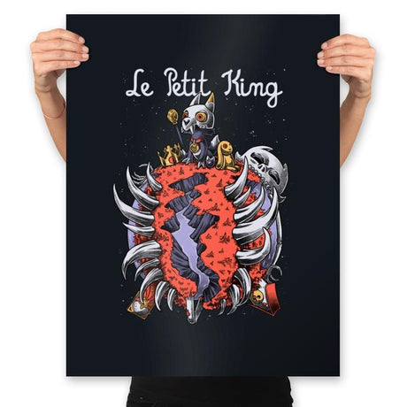 Le Petit Owl King - Prints Posters RIPT Apparel 18x24 / Black