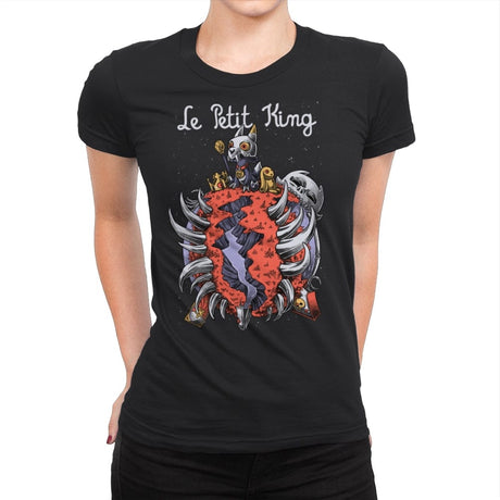 Le Petit Owl King - Womens Premium T-Shirts RIPT Apparel Small / Black