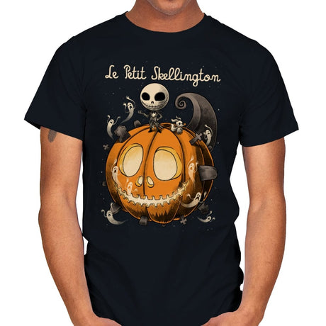 Le Petit Skellington - Mens T-Shirts RIPT Apparel Small / Black