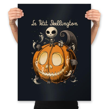 Le Petit Skellington - Prints Posters RIPT Apparel 18x24 / Black
