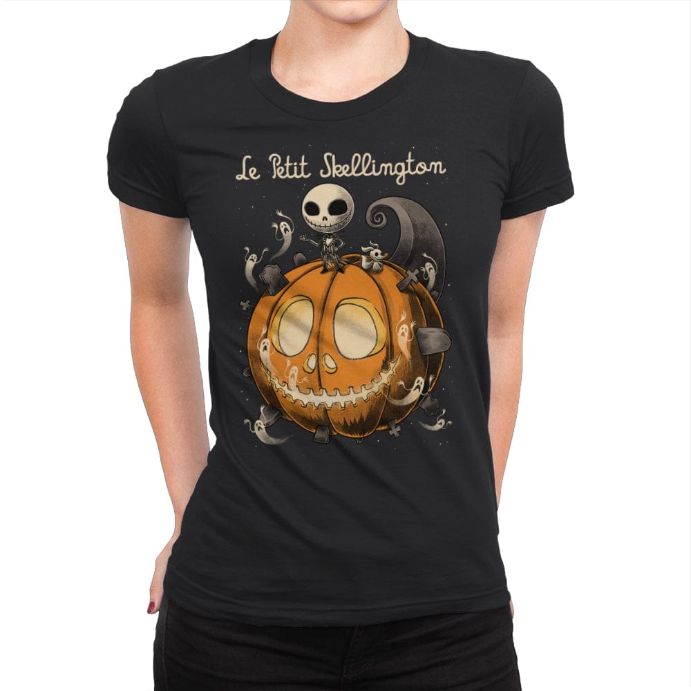 Le Petit Skellington - Womens Premium T-Shirts RIPT Apparel Small / Black