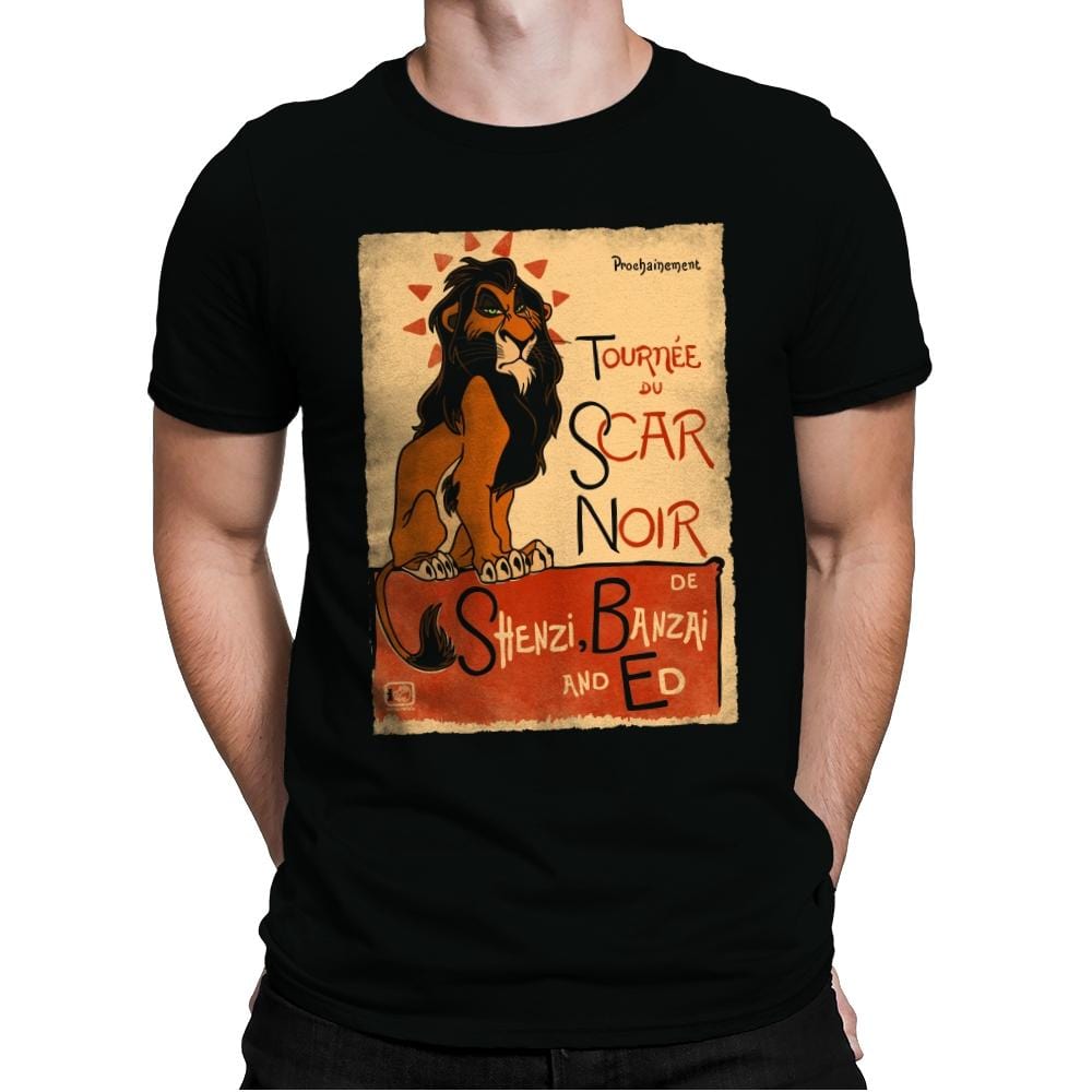 Le Scar Noir - Mens Premium T-Shirts RIPT Apparel Small / Black
