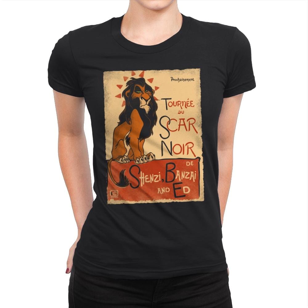 Le Scar Noir - Womens Premium T-Shirts RIPT Apparel Small / Black