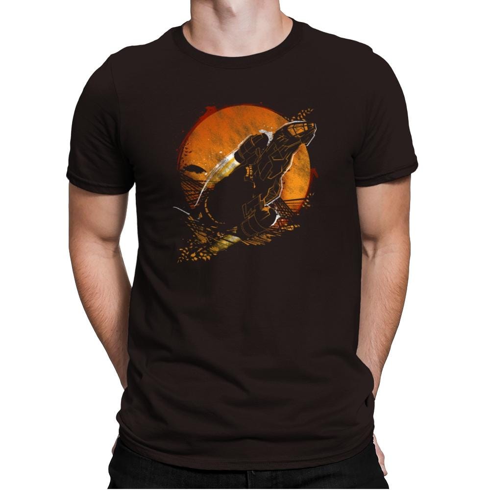 Leaf on the Wind - Graffitees - Mens Premium T-Shirts RIPT Apparel Small / Dark Chocolate