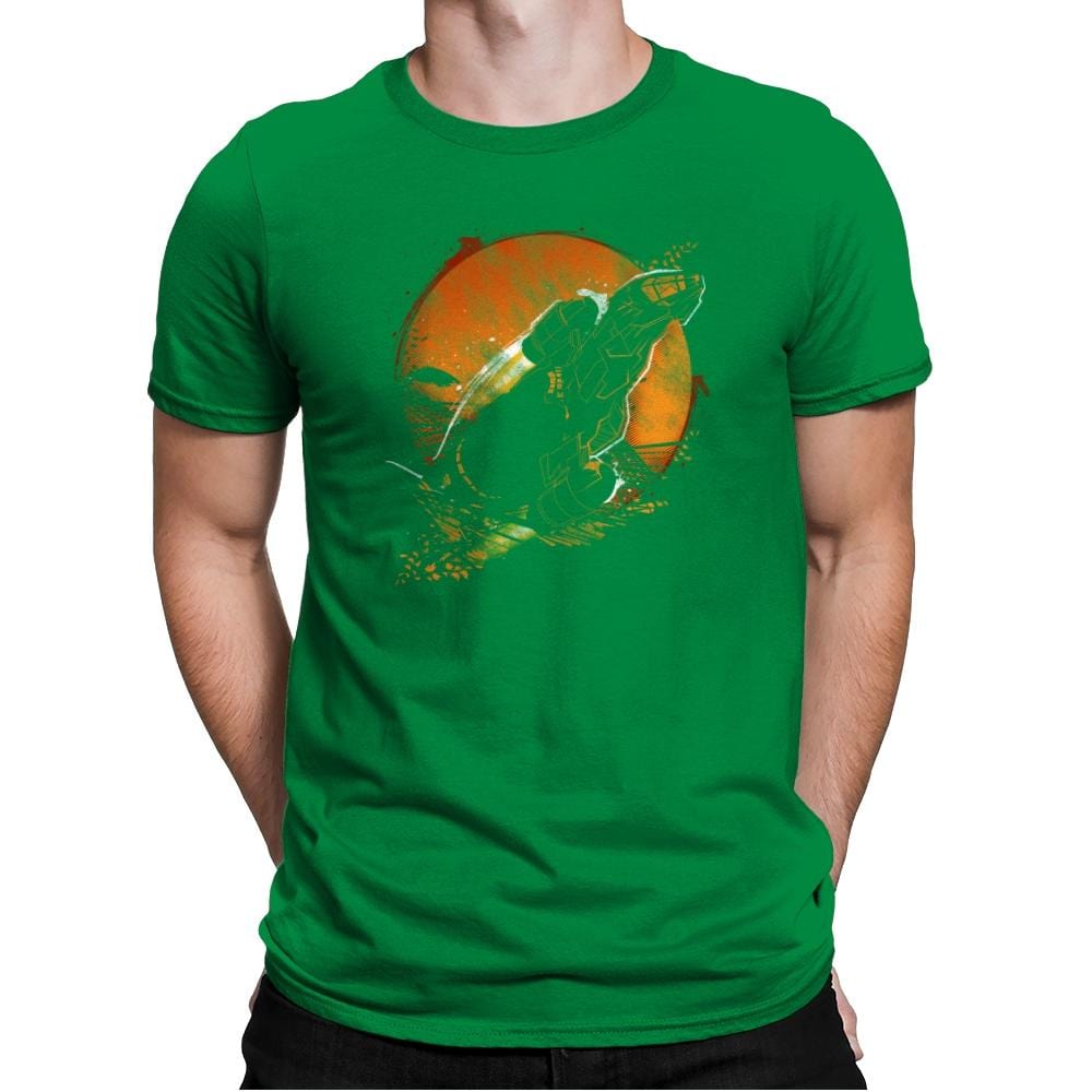 Leaf on the Wind - Graffitees - Mens Premium T-Shirts RIPT Apparel Small / Kelly Green